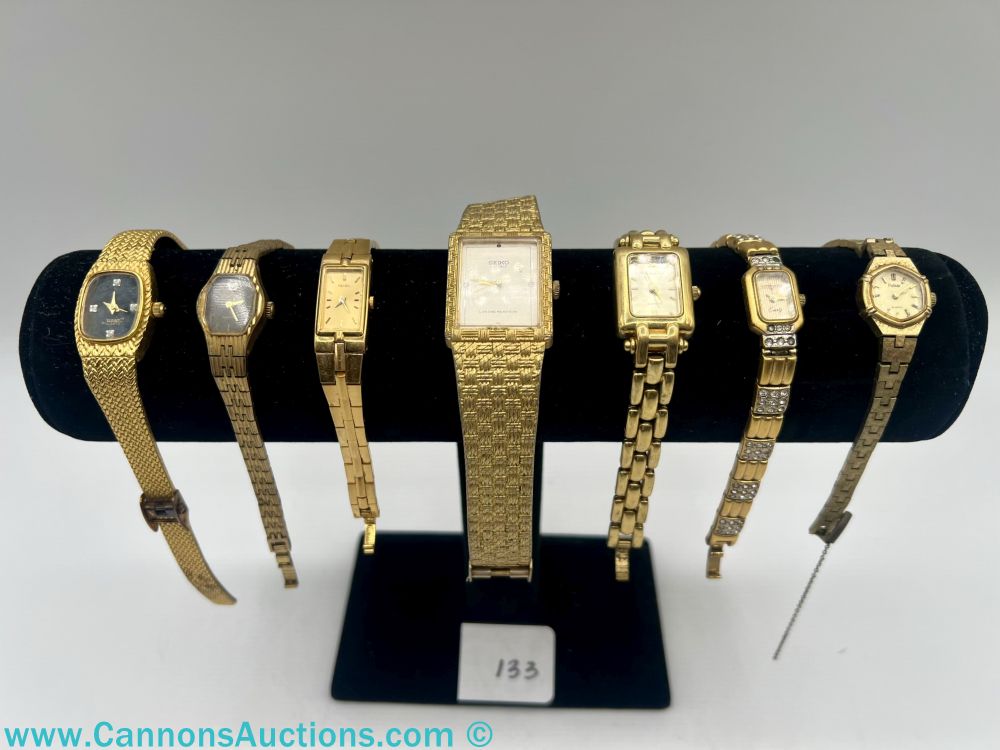 Collection of Vintage-Style Gold-Toned Watches
