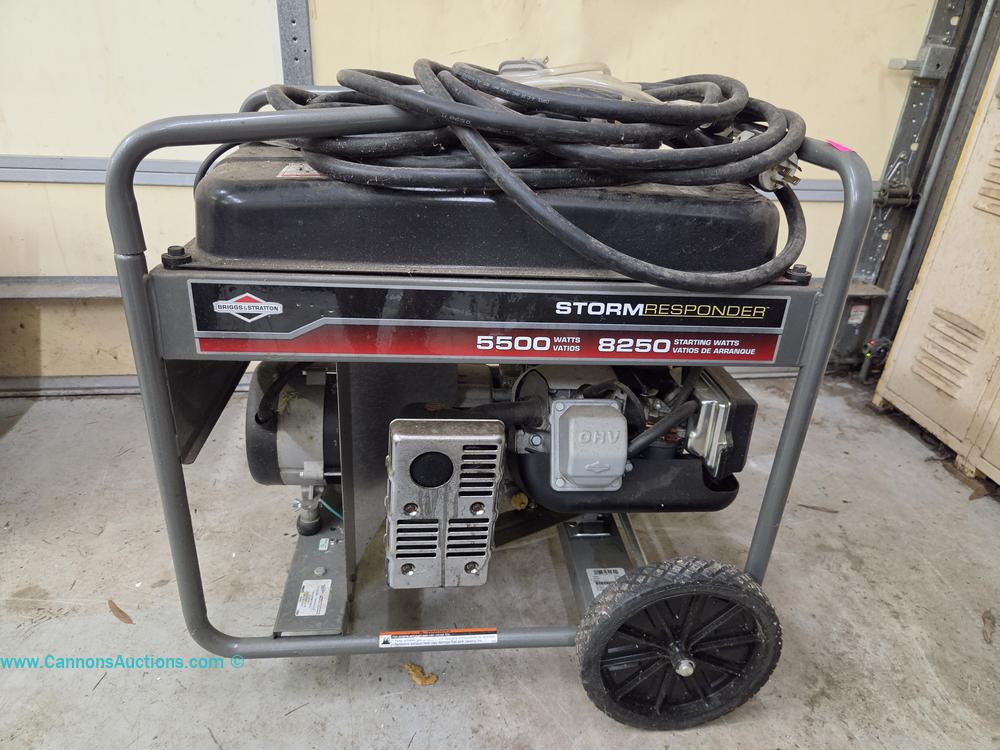 Briggs & Stratton Storm Responder portable generator with 5500 running watts and 8250 starting watts