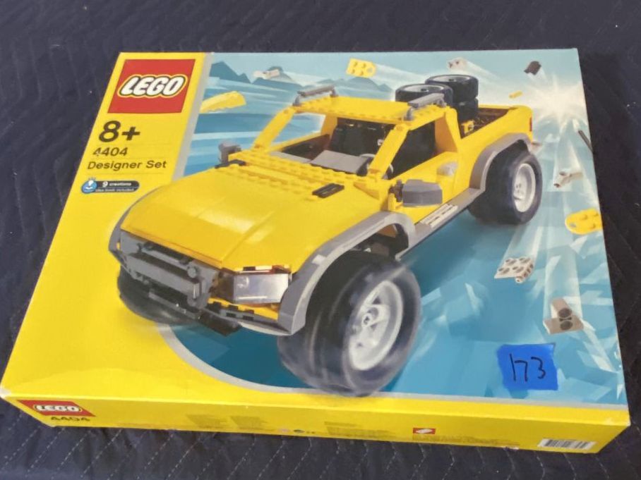 LEGO Creator 4404 Land Busters yellow off-road vehicle building set, released in 2003